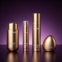 Flacon pompe sans air en PET de 100 ml, personnalisable avec logo, pour crème contour des yeux, sérum, soins de la peau, emballage cosmétique