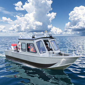 เรือตกปลาอลูมิเนียมคุณภาพสูงพร้อมห้องโดยสารและเครื่องยนต์ สภาพใหม่ - Product Image 4