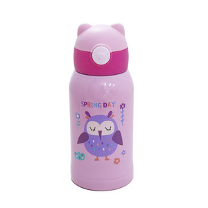 Gourde isotherme en acier inoxydable pour enfants avec manchon et paille, double paroi 316, pour l'école - Product Image 5