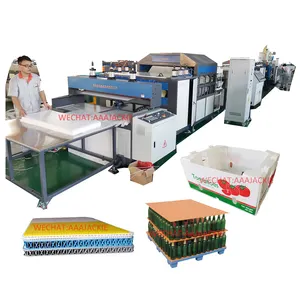 PP kartonplast oluklu plastik levha üretim makinesi ambalaj, kutu yapımı