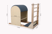 Baril d'escalade Pilates CELUX Premium en bois d'érable massif, 6 marches réglables, correcteur de colonne vertébrale, pour studio commercial et rééducation.
