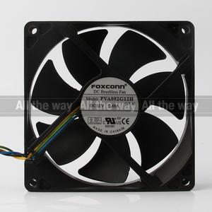 ใหม่ <span class=keywords><strong>Foxconn</strong></span> 24V 48V DC12V 0.40A EC 92X92X25mm AC 9025ใหม่ PVA092G12H ระบายความร้อนด้วยการไหลแบบสี่แกน9ซม. - Product Image 2