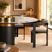 Chaise de salle à manger moderne en tissu velours italien pour la maison, le bureau, l'hôtel, le salon - Design durable et doux
