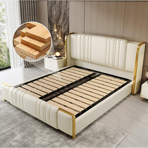 Ensemble de meubles de chambre à coucher, lit <span class=keywords><strong>king</strong></span> size de luxe, fabricant de lits sur mesure, lit de grande taille pour la maison - Product Image 6