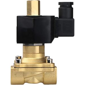 États-Unis Vanne solénoïde en laiton massif de 1/2 pouce, 110V AC, normalement ouverte, pour air, gaz, carburant - Product Image 3