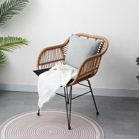 Balcon extérieur personnalisé chaise en rotin fait à la main meubles de loisirs pour Internet célébration chez l'habitant jardin ensembles table