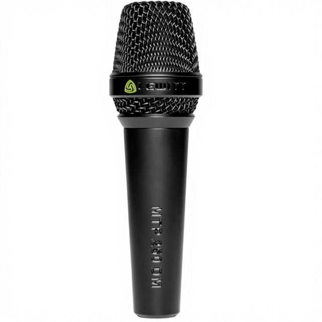 Lewitt MTP-250-DM Handheld Performance Dynamic Microphone with Built-in Wind & Pop Filter and StreamEye Accessories