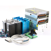 Kit de moteur pas à pas pour mocn, 4 pilotes Dm542 + 4 pièces Nema23 112mm 3m + 1 jeu de Mach3 + 24v 36v, alimentation électrique pour mocn, livraison gratuite