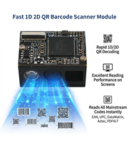 Module de scanner de codes-barres Image M3S03, lecteur de codes 1D/2D, capteur CMOS, 100 lectures/secondes, décode les codes QR, interfaces USB UART, fonctionne dans l'obscurité