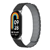 Mi Band 8/9 personnalisé, bracelet de montre magnétique en silicone respirant à trois perles pour femmes, 14mm, vente en gros