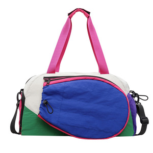 Bolsa de Tenis Impermeable, de Gran Capacidad, Ligera, Ecológica, de Nailon, con Contraste de Color, para Raquetas, con Logotipo Personalizado - Product Image 1