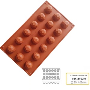 Moule en silicone diamant TangChu pour chocolat et gelée, forme ronde, compatible micro-ondes, pour la fabrication de sushis et de glaçons DIY - Product Image 2
