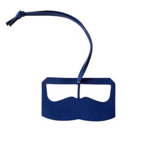 Porte-clés en cuir PU en forme de lunettes avec enregistreur vocal numérique, breloque de sac, pendentif pour sac à main et sac à dos, décoration mignonne pour Halloween - Product Image 4