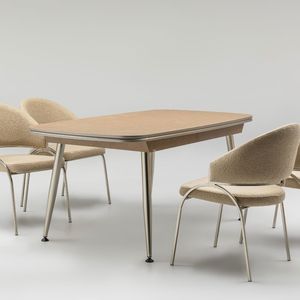 Mesa de Comedor Moderna Rosse con Tapa de Mármol Extensible Rectangular para 6 Personas, Estructura Metálica, Uso en Hoteles, Turquía - Product Image 3