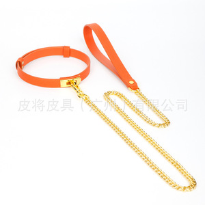 Ensemble de bondage SM : collier, menottes de traction et attaches de cheville, fouet en cuir SP, BDSM pour couple, jouets sexuels alternatifs. - Product Image 1