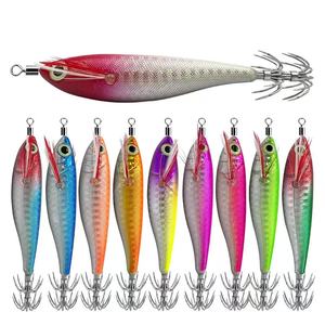 <span class=keywords><strong>Leurre</strong></span> de pêche aux crevettes lumineux de pêcheur de loisirs 9g niveau Laser de calmar appât souple artificiel dur imprimé carpe plastique peint à la bombe - Product Image 6