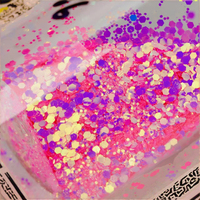 Poudre de paillettes néon caméléon changeante de couleur en vrac pour les travaux manuels, les gobelets, le slime, sac de 500 g, ornement fait à la main