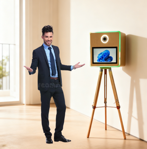 Miroir magique pour selfie en promotion avec écran tactile, cabine photo numérique, accessoires et flight case - Product Image 5