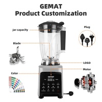 6 Liter Touchpad-bediening Krachtige Blender Mixer Keukenapparatuur Totale Vergruizing Hoge Kwaliteit Blenders en Sapcentrifuges Licuadora