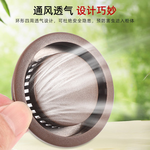 Shengshimingxin Couvercle de ventilation intégré rond en ABS de 50 mm pour armoires à chaussures et armoires de cuisine - Product Image 4