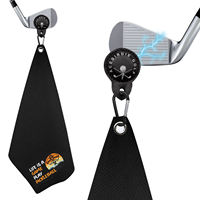 Serviette de golf en microfibre gaufrée haut de gamme avec clip magnétique en métal 40x60cm, logo personnalisé, tissage jacquard, fabricant de serviettes de sport