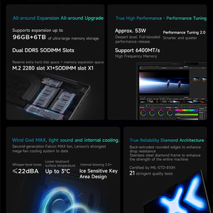 โน้ตบุ๊กเกมมิ่งสำหรับธุรกิจส่วนบุคคลรุ่นใหม่ปี 2025 XiaoXin Pro 14C(SE) Ultra 5-225H / 7-255H แรม 32GB ความจุ 1TB หน้าจอ 14 นิ้ว 2.8K OLED 120Hz XiaoX - Product Image 2