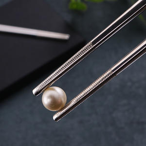Jieyang 316L Stainless Steel Square <b>Chopsticks</b> Custom Laser Engraved Business Gifts Adult Use - Product Image 2