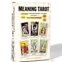 Cartes d'Affirmation Oracle Tarot Personnalisées OEM pour Adultes - Impression Écologique Durable avec Vernis Mat, Coins Carrés, Emballage Plat