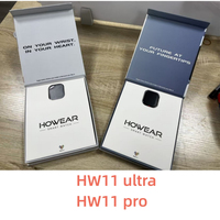 Montre Hw11 ultra Pro avec écran AMOLED de 2,05 pouces, batterie de 550 mAh, WearFit Pro, NFC, ChatGPT, Dynamic Island