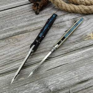 MICRO Delta titanio manico D2 lama cuscinetti in ceramica da tasca di sopravvivenza EDC strumento campeggio caccia utilità all'aperto coltello pieghevole - Product Image 2