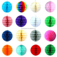 Lanterne en papier réutilisable faite main DIY, boules en nid d'abeille décoratives, décoration murale pour fête de remise de diplôme, Diwali, Pâques, Noël