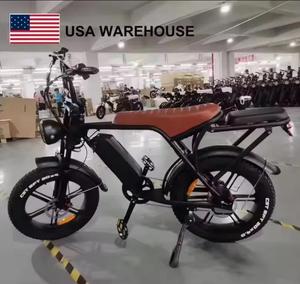 จักรยานไฟฟ้าขายส่ง สไตล์โมเพด MTB ระยะทางสูงสุด 120 กม. จักรยานไฟฟ้า 48V 26Ah โครงอะลูมิเนียม ยาง 20 นิ้ว จักรยานเสือภูเขาไฟฟ้า - Product Image 6