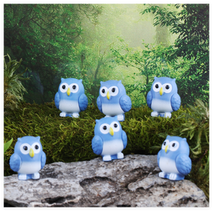 Figurine de terrarium miniature en gros hibou porte-bonheur résine artisanat ornements petits animaux sculpture <span class=keywords><strong>statue</strong></span> fée jardin décoration - Product Image 6