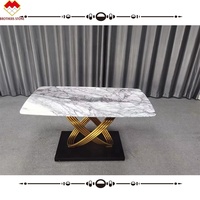Table de salle à manger en marbre blanc extensible, personnalisé, New York, Milas lilas, lilas, Table basse en marbre blanc