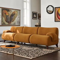 Forme incurvée tapissée par luxe B2B de sofa modulaire pour les projets à extrémité élevé de salon