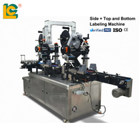 Machine d'étiquetage 3 faces pour bocaux ronds et boîtes de conserve, applicateur d'autocollants automatique hautement efficace pour les côtés, le dessus et le bas