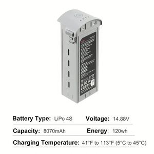 แบตเตอรี่แท้ Autel Robotics EVO MAX 4T ราคาขายส่ง 8070mAh 120Wh Li-Po 4S แบตเตอรี่ EVO สำหรับ MAX 4T/4N - Product Image 3