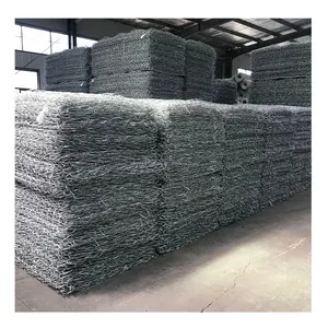 Pvc dilapisi ukuran galvanis untuk 2x1x1 kawat gabion jala 80x100mm heksagonal kotak gabion keranjang untuk dijual