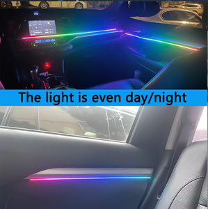 Universele Veranderende Kleur LED Auto-interieur Sfeerverlichting APP Dubbele Besturing Geen-afschakelbare Bedrading - Product Image 4