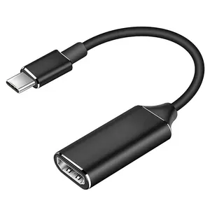 4K 30Hz USB3.1 USB C usb-c HDMI电缆USB 3.1 C型公对母HDMI高清电视4k高清电视转换器适配器电缆20厘米