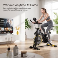 Vélo de spinning professionnel de haute performance avec écran LCD et volant d'inertie de 10 kg pour l'exercice cardiovasculaire