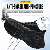 Chaussures de sécurité non métalliques à embout de protection, tige en maille respirante, légères, résistantes aux glissades et aux perforations pour la construction et l'industrie