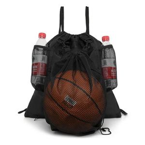 Custom Logo Children's Waterproof Nylon <b>Drawstring</b> <b>Backpack</b> Ball Pockets for Basketball/Soccer Training-Promotional Sports Gift - Product Image 2