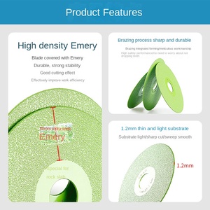 Kaya Plakası Seramik Karo Mermer Kesimi için PEX Aşındırıcı Disk 45 Derece Pah Kesim Ultra Geniş İnce Kumlu Süpürme Testere Bıçağı 100mm - Product Image 4