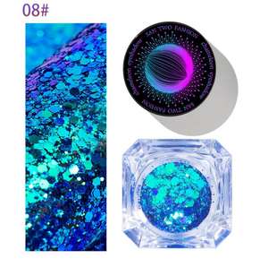 Sombra de Ojos Monocromática Camaleón en Crema con Lentejuelas de Colores, Sin Logotipo, Venta Caliente, Marca Privada - Product Image 2