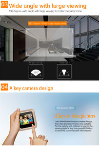 Detectores de movimento câmera do campainha, do olho mágico, vídeo da porta, câmera de segurança dorbell - Product Image 4