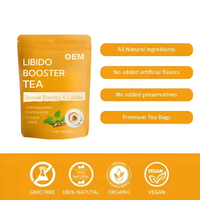 Thé stimulant de la libido OEM Ashwagandha Ginseng Maca pour l'énergie sexuelle et l'endurance 10 sachets