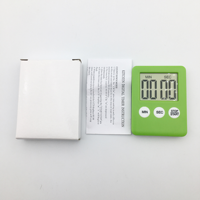 Timer Digital LCD Magnetik Persegi Mini untuk Dapur, Stopwatch, Penghitung Waktu Mundur