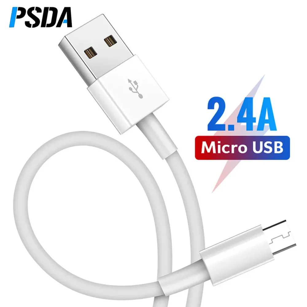 Free sample 1m 2m 3m Micro USB Cable 2.4A Fast Charge USB Data Cable for Huawei Samsung Xiaomi USB Charging Sync