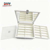 Organisateur de lunettes de soleil en cuir personnalisé Organisateur de lunettes multiples pour femmes hommes 20 emplacements 2 couches